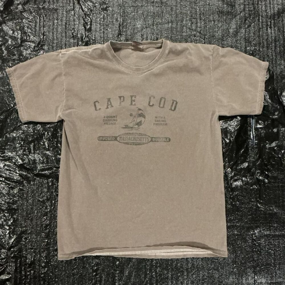 Gildan Men's Brown and Tan T-shirt